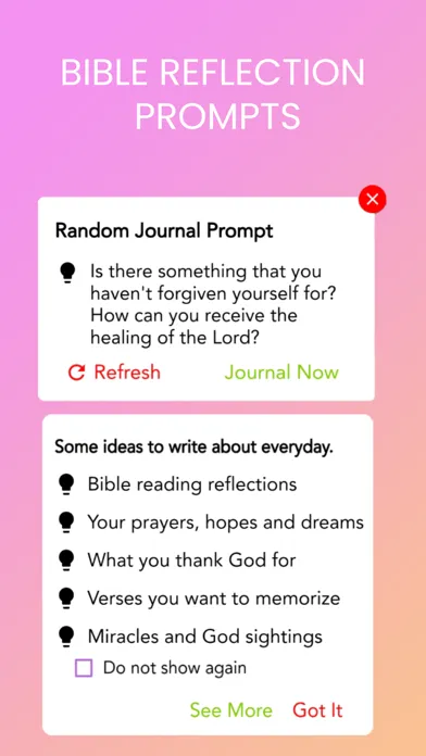 Zrzuty ekranu Christian Journal -Bible& More