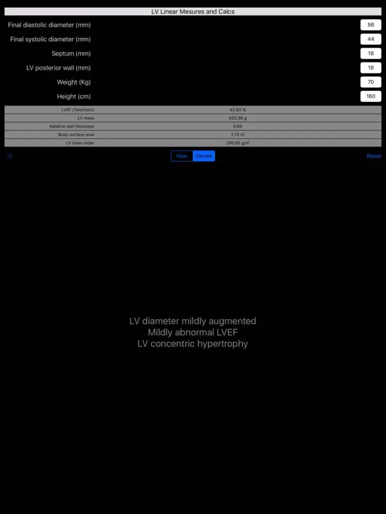 LVEF & mass iPad スクリーンショット