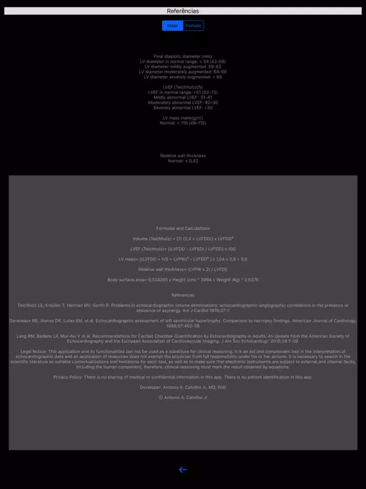 LVEF & mass iPad スクリーンショット