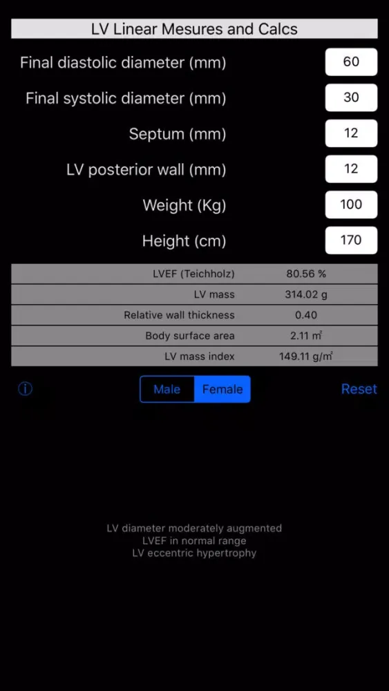 LVEF & mass スクリーンショット