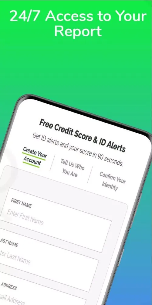 Screenshot di Credit Score
