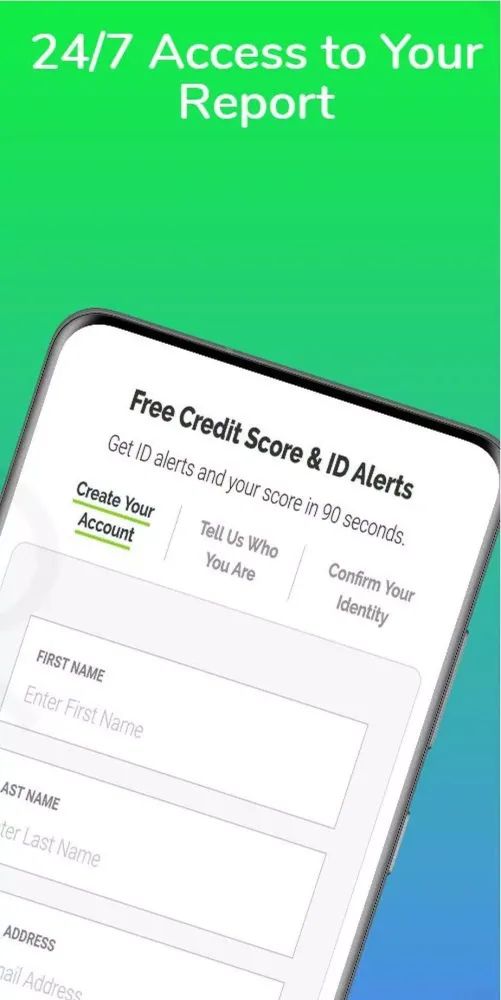 Screenshot di Credit Score
