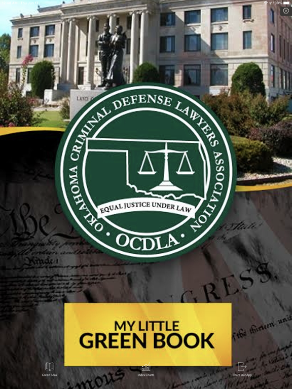 Tangkapan skrin OCDLA Little Green Book iPad 