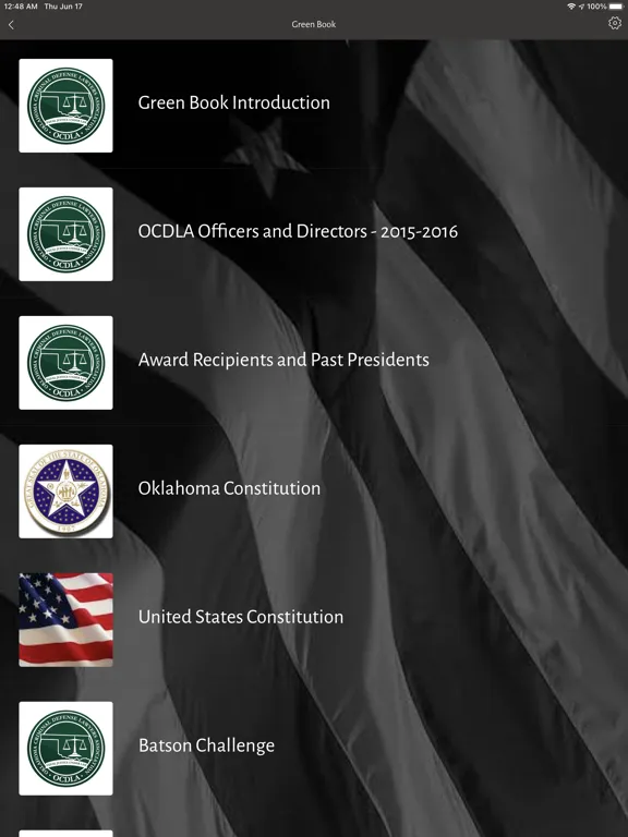 OCDLA Little Green Book iPad  Ekran Görüntüleri