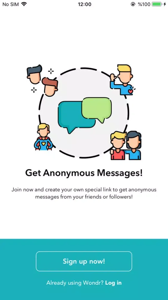 Wondr - Anonymous Chat Ekran Görüntüleri