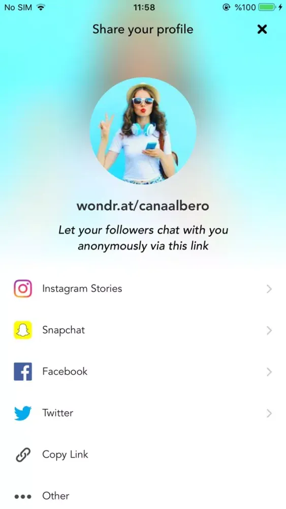 Wondr - Anonymous Chat Ekran Görüntüleri