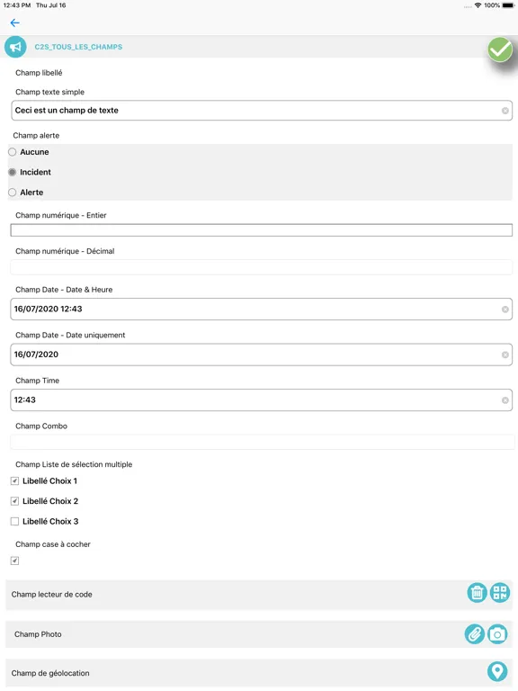 Tangkapan skrin Quick Connect Mobile iPad 