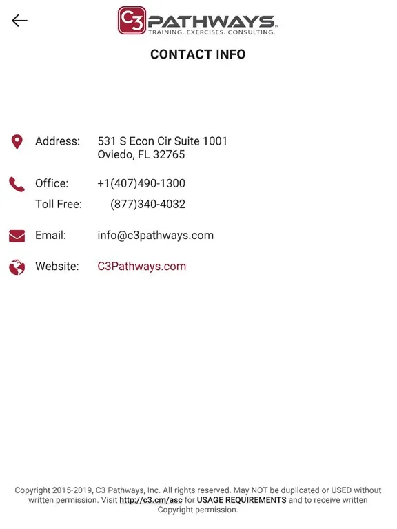 Ảnh chụp màn hình của ASIM Checklist iPad 