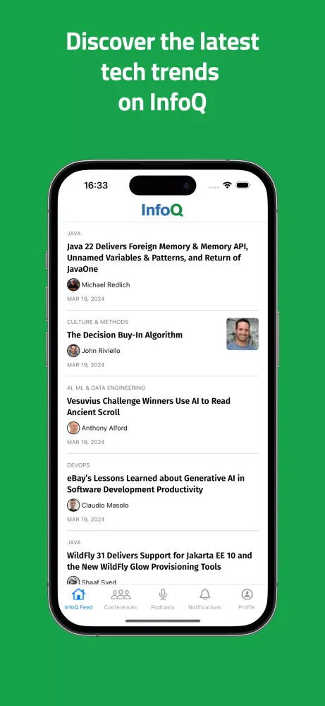 InfoQ Mobile应用截图
