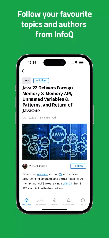InfoQ Mobile应用截图