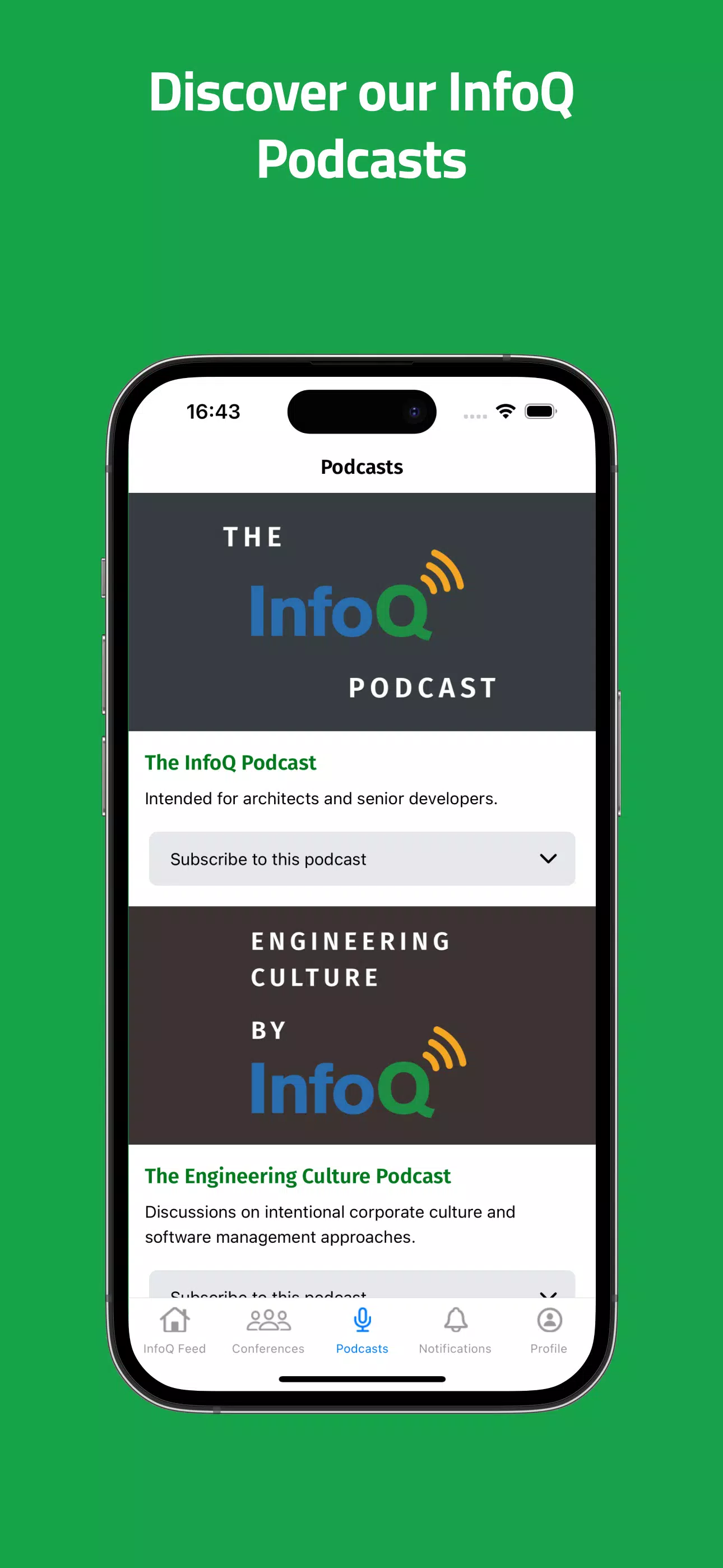 InfoQ Mobile 스크린샷