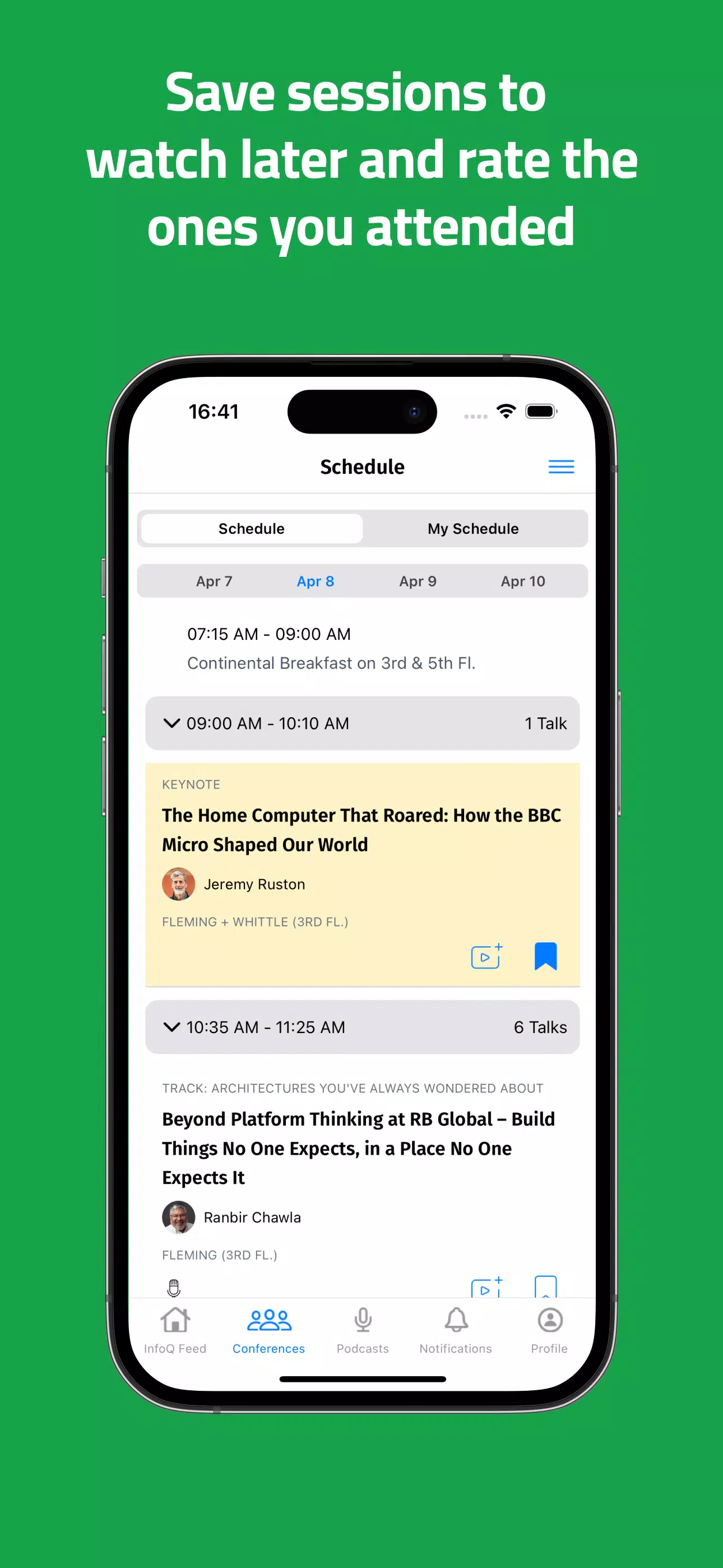 InfoQ Mobile 스크린샷