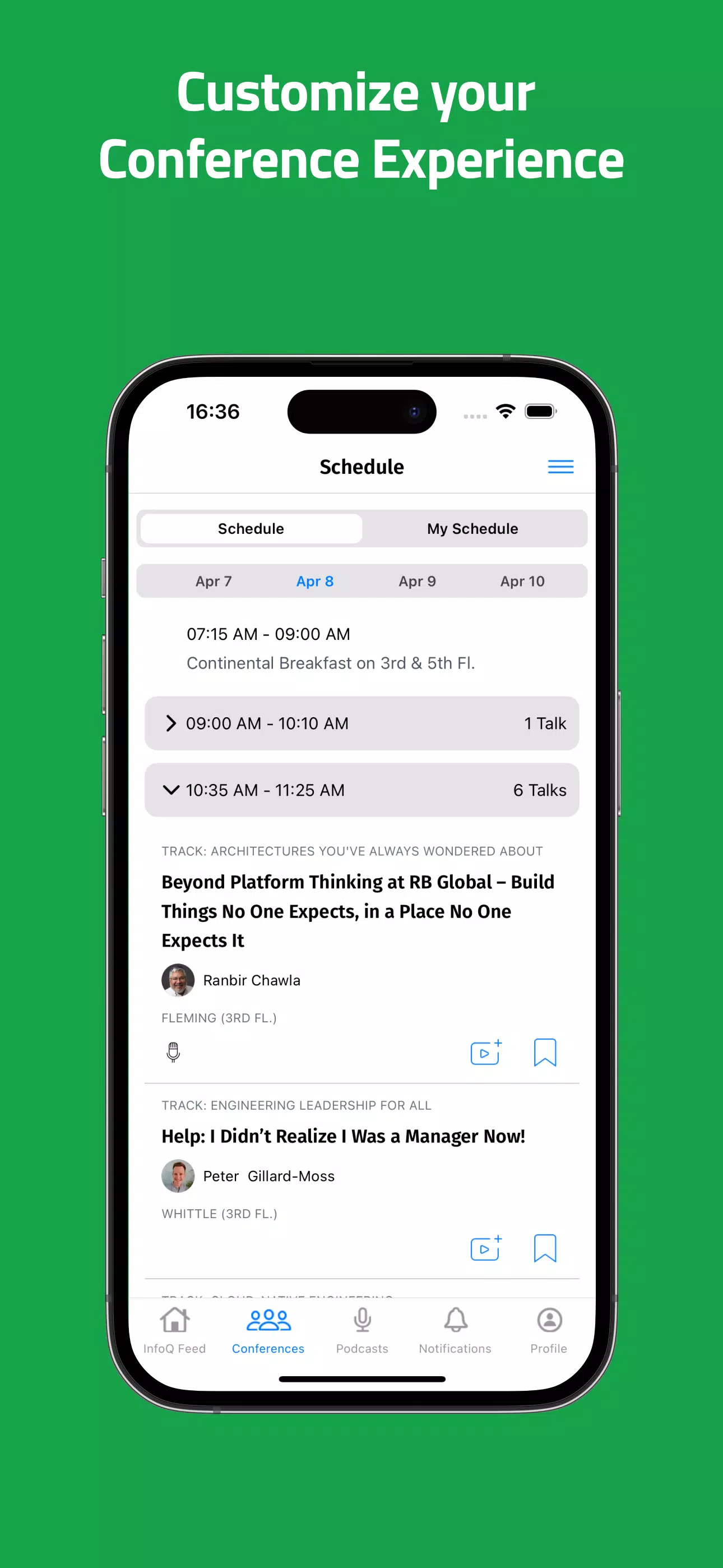 InfoQ Mobile 스크린샷