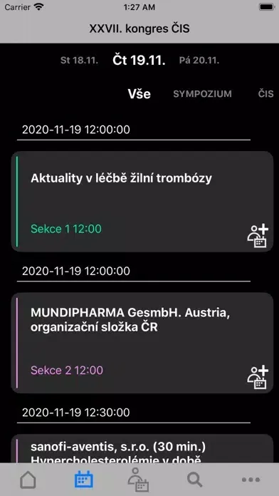 Tangkapan layar ČIS 2020