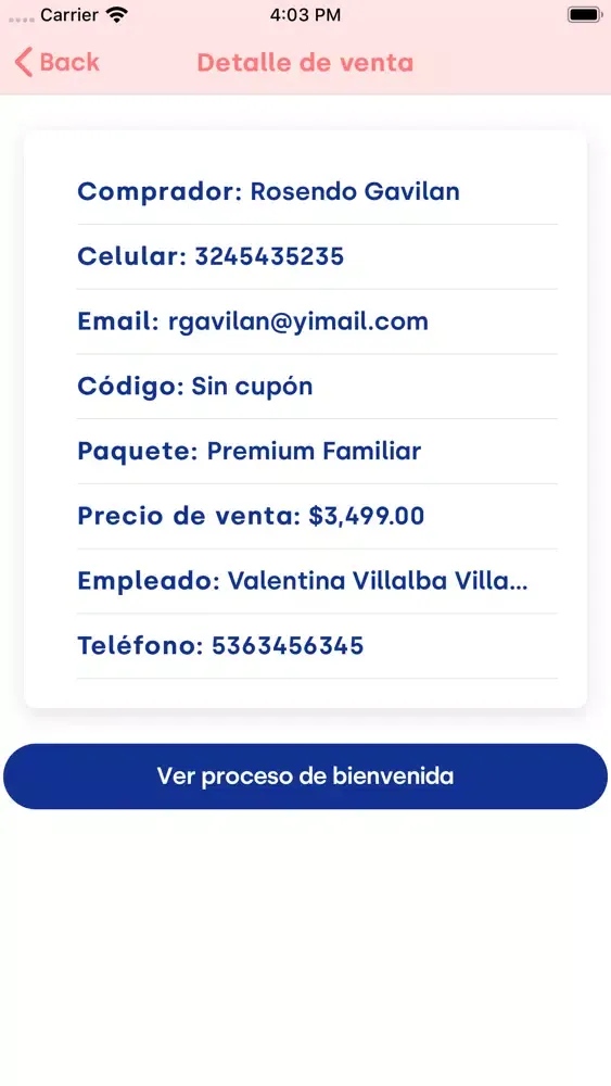 Zrzuty ekranu Embajadora