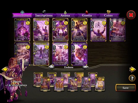War of Omens Deck Builder CCG iPad 应用截图