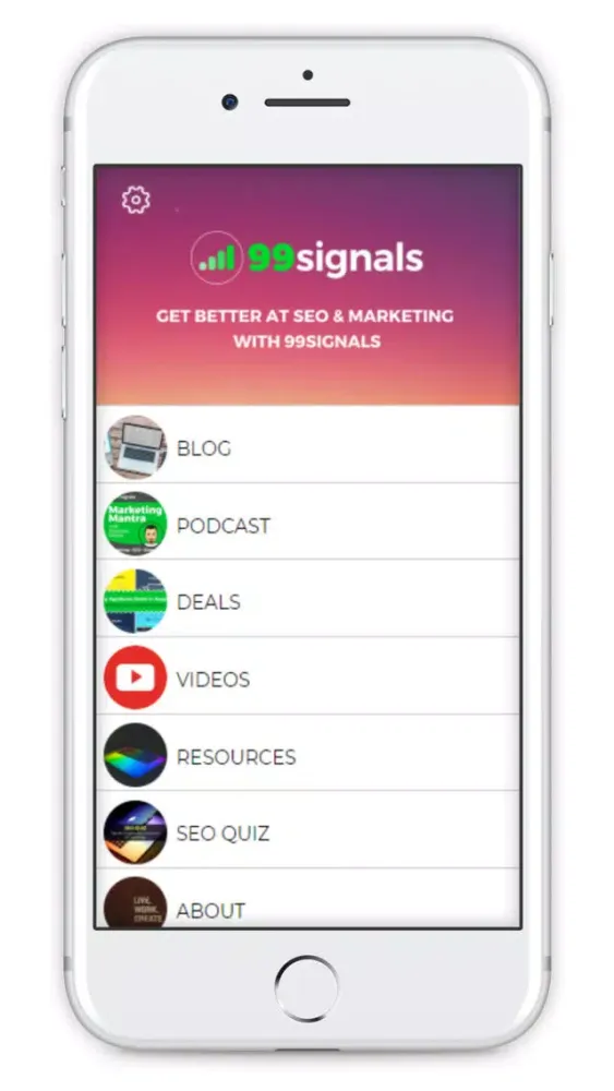 Captures d'écran de 99signals: SEO & Blogging Tips