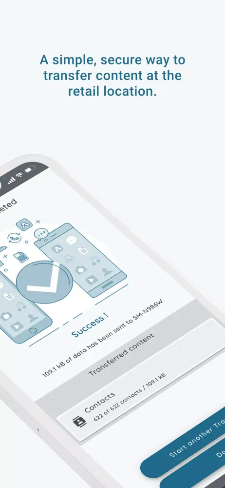 Device Content Transfer Screenshots