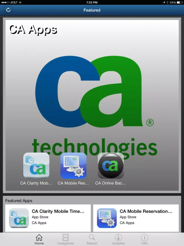 Скриншоты CA Mobile Device Management iPad 