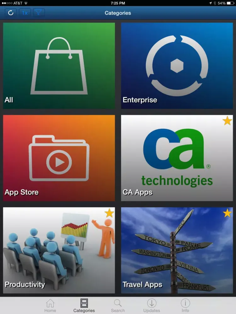 Скриншоты CA Mobile Device Management iPad 