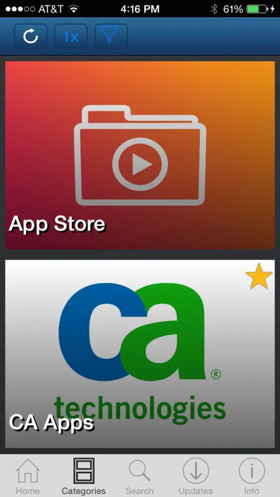 Скриншоты CA Mobile Device Management