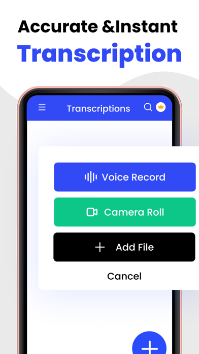 Captures d'écran de AI Speech to Text Transcriber