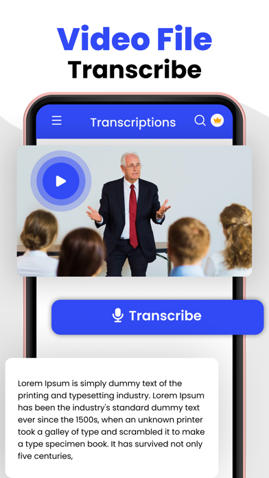 Captures d'écran de AI Speech to Text Transcriber
