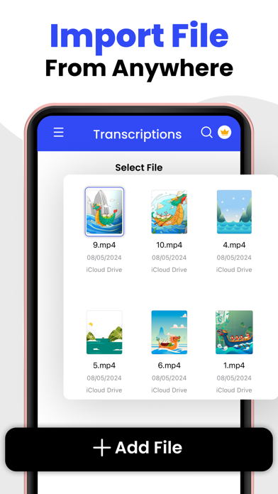 Captures d'écran de AI Speech to Text Transcriber
