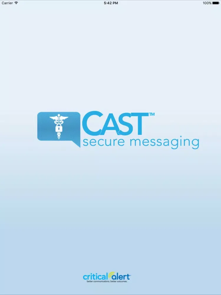 CAST Secure text messaging for healthcare iPad  سکرین شاٹس