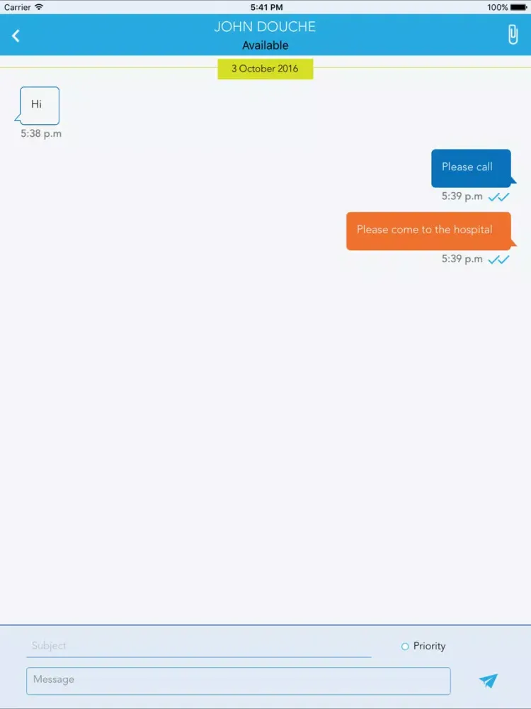 CAST Secure text messaging for healthcare iPad  سکرین شاٹس