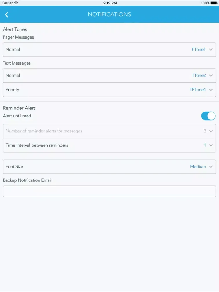 CAST Secure text messaging for healthcare iPad  سکرین شاٹس