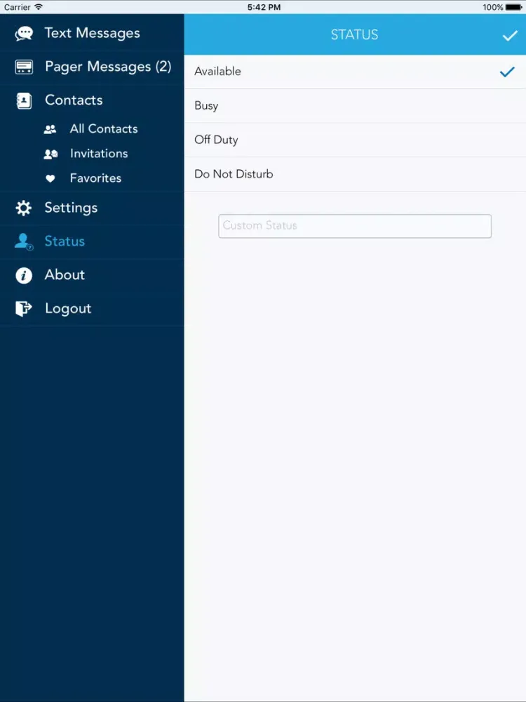 CAST Secure text messaging for healthcare iPad  سکرین شاٹس