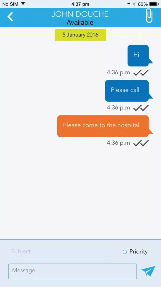 CAST Secure text messaging for healthcare سکرین شاٹس