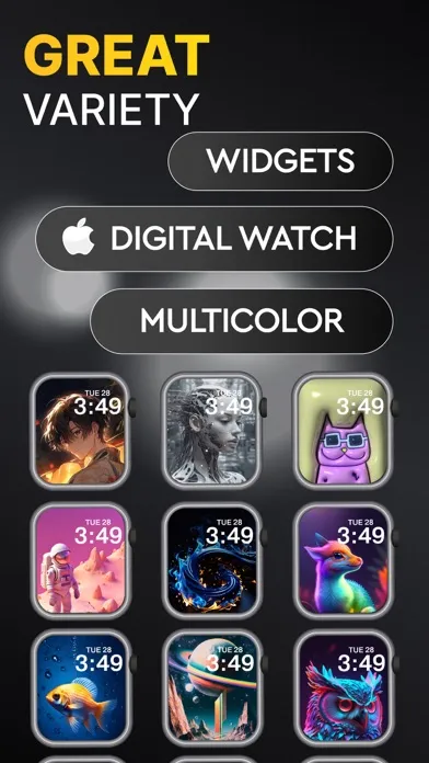 تصاویر Watch Faces Gallery - Widgets