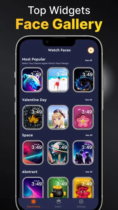 تصاویر Watch Faces Gallery - Widgets