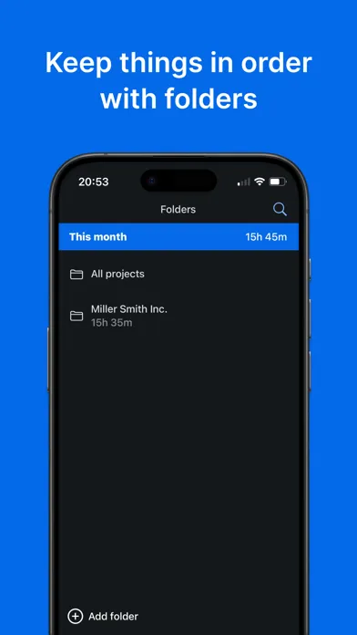 Screenshot di Hours Tracker Clock in out