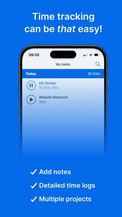 Screenshot di Hours Tracker Clock in out