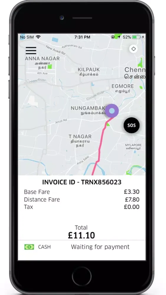 Screenshot di Just Taxi User