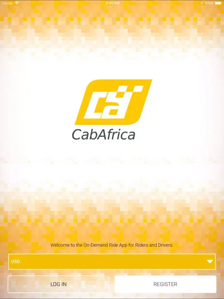Ảnh chụp màn hình của CabAfrica Driver iPad 