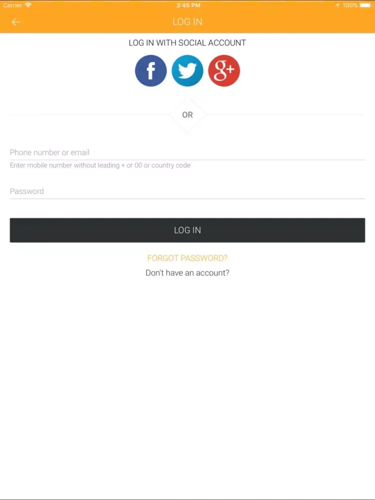 Ảnh chụp màn hình của CabAfrica Driver iPad 
