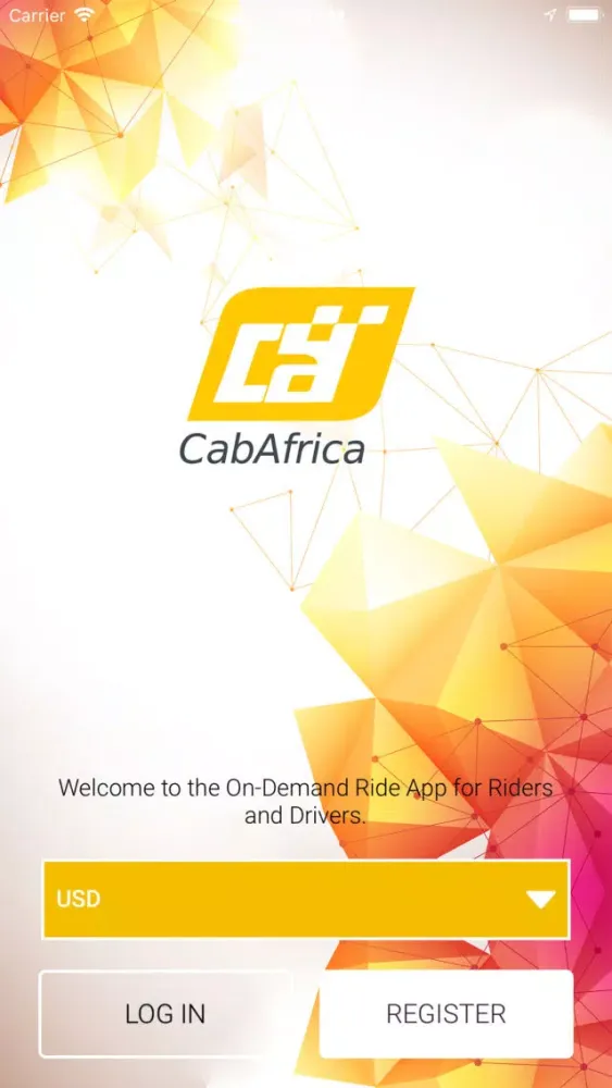 Ảnh chụp màn hình của CabAfrica