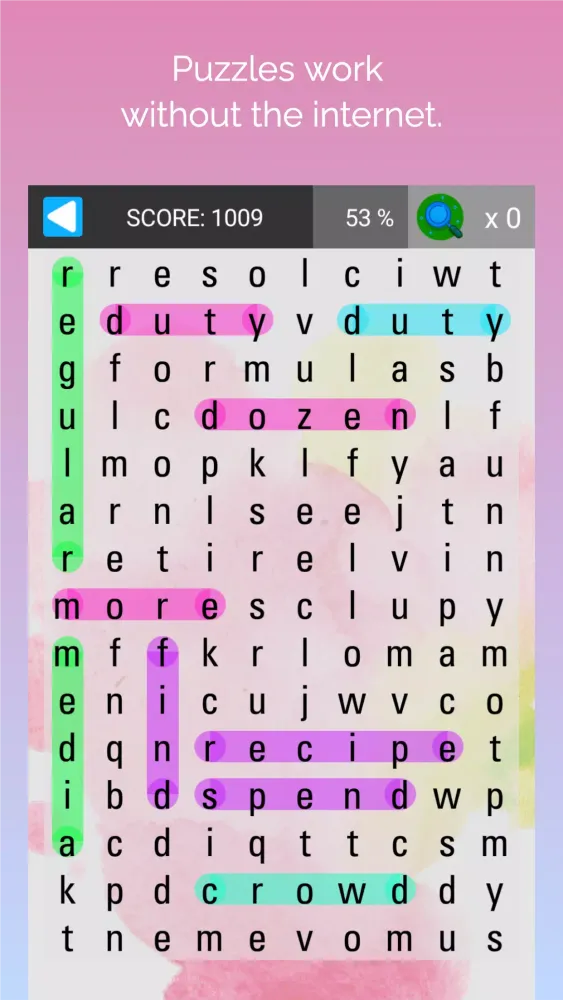 busca palabras: sopa de letras Screenshots
