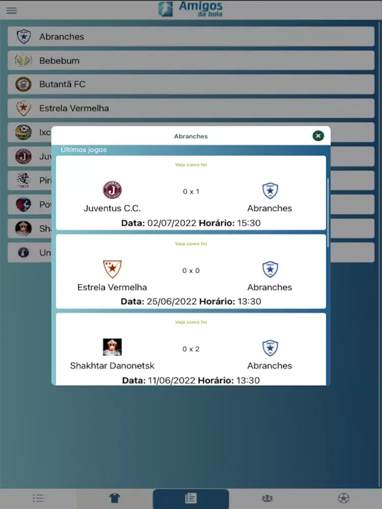 Amigos da Bola iPad  Screenshots