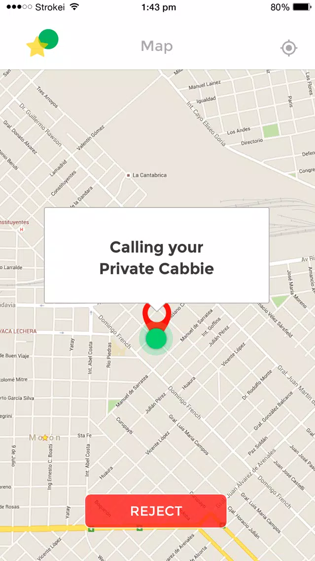 CabbieOne Passenger Screenshots