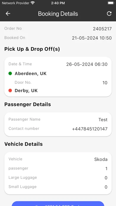 Ảnh chụp màn hình của Dover Orion Taxis