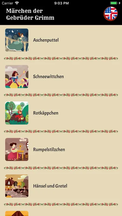 Ảnh chụp màn hình của Grimm Brothers' Fairy Tales