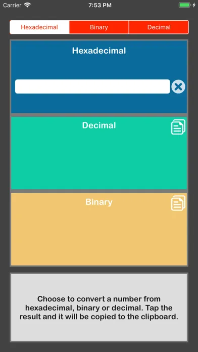 Tangkapan skrin Hex to Decimal Converter