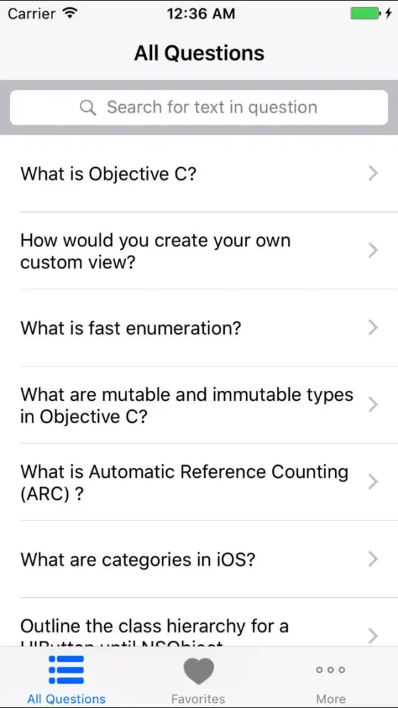 Interview Help for Objective C应用截图