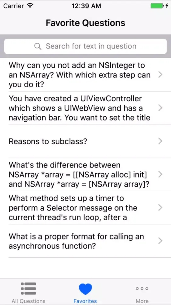 Interview Help for Objective C应用截图
