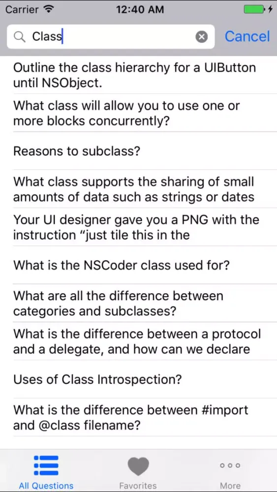 Interview Help for Objective C应用截图